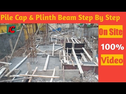 RCC Pile Cap & Plinth Beam || Step by Step Construction process on Site Video || INFO CIVIL