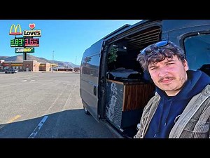 Camping 24 hours at a Gas Station | Cooking only Gas Station Food