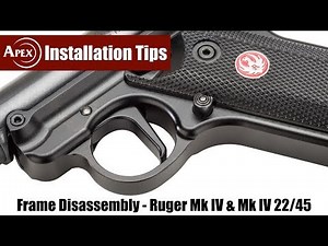 How To Disassemble The Ruger Mk IV Frame