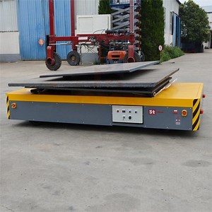 [Hot Item] Battery Power Agv Warehouse Robot Autonomous Metal Plate Transfer Cart
