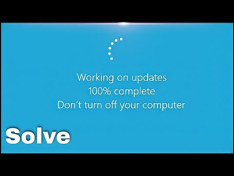 ( FIX ) working on updates 100% complete don't turn off your computer