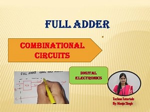 U2 L8.2 | Full Adder | 3 bit Adder | Full Adder using Half Adder | Truth table of Full adder