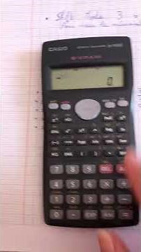 Statistiques à deux variables- usage de la calculatrice scientifique CASIO fx-95 MS