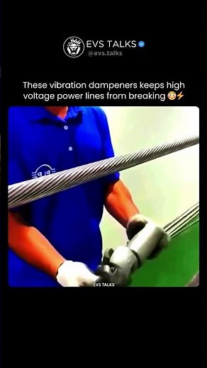 Why Power Lines Don’t Break in Strong Winds 😳⚡ | Vibration Dampeners