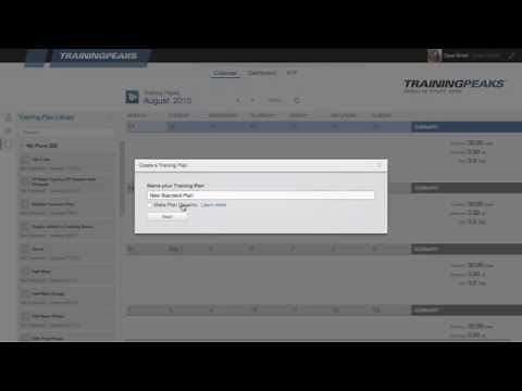 Create a training plan in TrainingPeaks