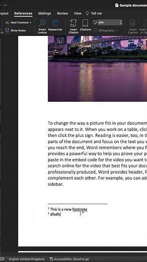 How to insert and edit a footnote in Microsoft Word