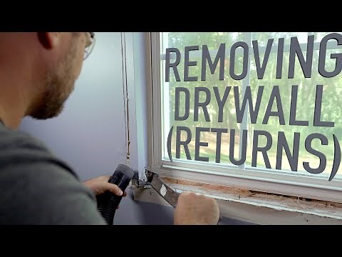 Drywall Around Windows | REMOVE