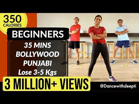 DWD#28 | 35 mins BEGINNERS Workout | Lose 3-5 kgs in 1 month | BOLLYWOOD Dance Fitness Workout