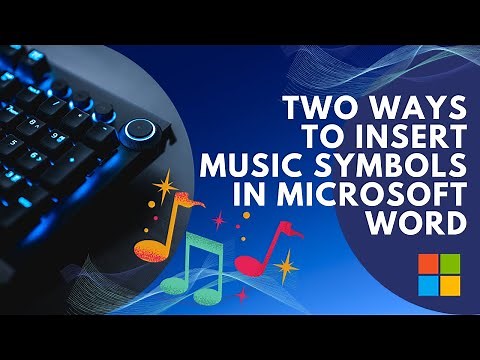 How to Find and Insert Music Symbols in Microsoft Word#Word #microsoftword