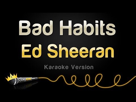 Ed Sheeran - Bad Habits (Karaoke Version)