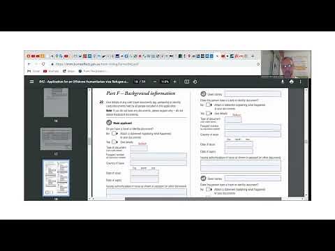 Form 842 Australia Humanitarian Visa