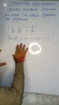 Operator Precedence In Python | #python #youtubeshorts