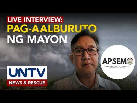 APSEMO update sa kalagayan ng mga apektado ng Mayon Volcano ashfall | LIVE INTERVIEW - May 4, 2026