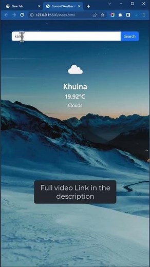 Weather App Using HTML, CSS & JavaScript