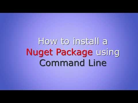 How to install a Nuget Package using the Command Line