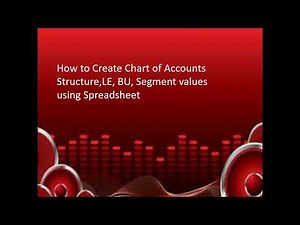 Fusion Cloud Training Part 13 Creating Chart of Accounts Structure, Ledger, LE using Spreadsheet