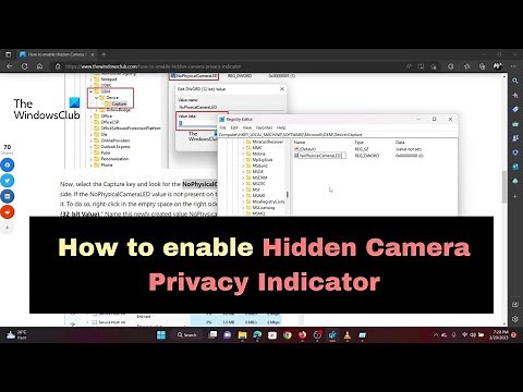 How to enable Hidden Camera Privacy Indicator in Windows 11