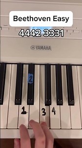 Beethoven Easy Tutorial #piano #pianotutorial #easy