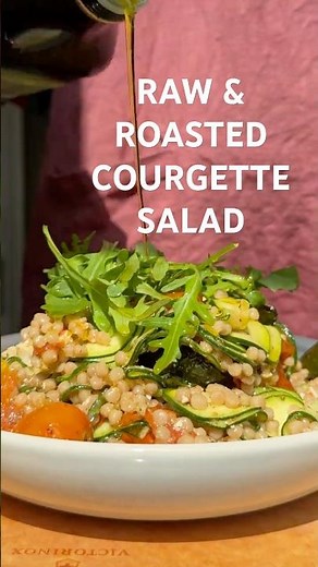 Raw and Roasted Courgette Salad!