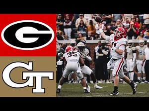 #4 Georgia vs Georgia Tech Highlights | NCAAF Week 14 | College Football Highlights