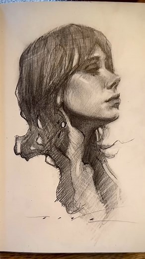 12K views · 71 reactions | This graphite sketch exudes a raw and...