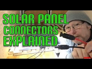 HOW to connect solar panels MC4 solar cable connectors and MC4 fuse campervan conversion