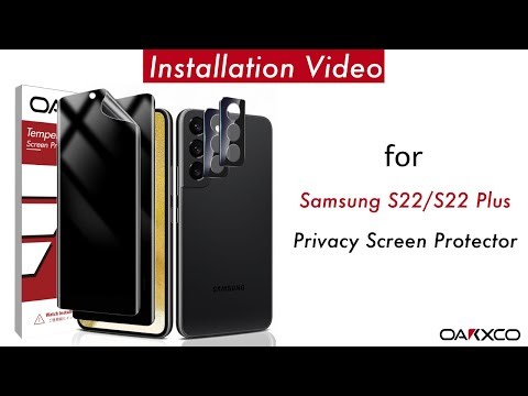 Oakxco for Samsung Galaxy S22 / S22 Plus Privacy Screen Protector and Camera Lens Protector