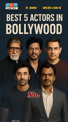 No Hype, Just Talent: Bollywood’s Top 5 Actors Ranked #bollywood