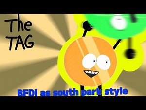 BFDI the tag comic but South park style
