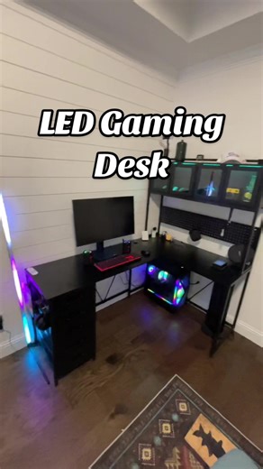 LED Gaming Desk for Gamers and Creators