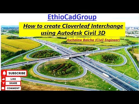 Civil 3D:How to Design Cloverleaf Interchange easily with interactive alignments corridor and target