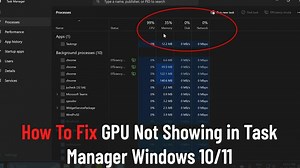 How To Fix GPU Not Showing in Task Manager on Windows 10/11