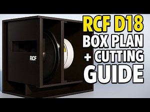 RCF D18 Subwoofer Box Plan + Complete Cutting Guide | 18 Inch Speaker Box Design