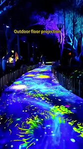 Outdoor Digital Floor All-in-one 3d Interactive Projection System floor mapping projector for stadium