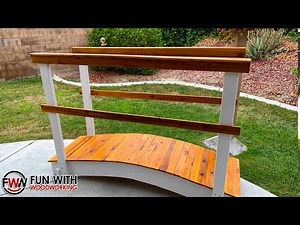 How to build a 6 ft bridge for a garden or a graduation ceremony!