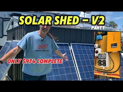 How I Built My Own Solar Shed Step by Step!