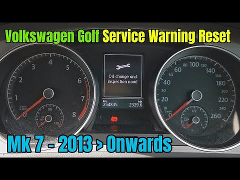 How To Reset Oil Service & Inspection Warnings - Volkswagen Golf MK7