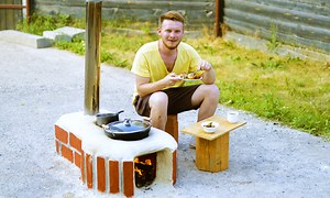 4.3M views · 6.2K reactions | Outdoor oven that you make yourself! Cool firewood stove  | Wood Mood | Facebook