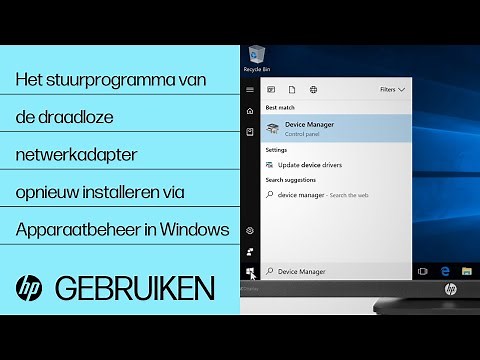 Het stuurprogramma van de draadloze netwerkadapter opnieuw installeren via Apparaatbeheer in Windows