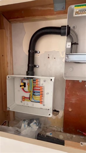 ✅ Consumer Unit Relocation – Clean, Safe, and Professional Finish ✅ Today we carried out a consumer unit relocation — a straightforward but important upgrade to tidy up and modernize the setup. The cupboard originally had two separate consumer units, which we consolidated into one sleek, well-organized unit. The result? ✨ A cleaner, safer, and more efficient installation. ⚡ Improved functionality and future flexibility. 🔧 A professional finish that meets all current regulations. If your consume