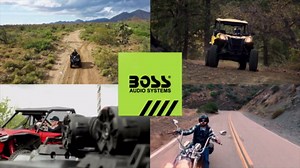 BOSS Audio Systems ATV30BRGB ATV Speaker System - 6.5 Inch Speakers, 1 Inch Tweeters, Built-in Amplifier, Bluetooth, Multi-Color Illumination
