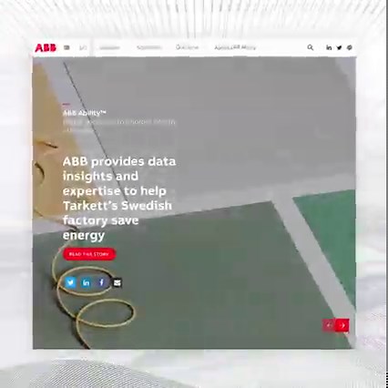 17 reactions | Find out how Tarkett’s Swedish factory used ABB Ability™ energy appraisal to boost motor efficiency by 15%: https://stories.ability.abb.com/tarkett/ #ABB #abb_ability #betterdecisions #energyefficiency #data | ABB | Facebook