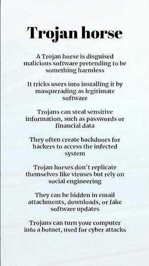 What is Trojan horse - Computer science #trojanhorse #computerscience