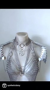 Dragon #scalemail & #chainmail armor created to unleash your inner Warrior Queen. Perfect for #festivals #concerts #Cosplay & #Renaissance fairs. Syntheticdaisydesign.com Free shipping on orders over $200. Use our 20OFF2025 for 20% off all purchases over $150 USD. Syntheticdaisydesign.com | SyntheticDaisy Designs