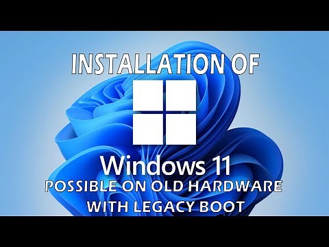 Windows 11 Installation - No TPM, LEGACY Boot not UEFI, Old Hardware i7 3770k