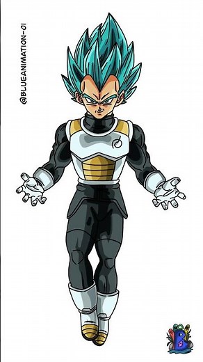 How to Draw Vegeta Super Saiyan Blue Full Body 💙 | Step-by-Step Tutorial!