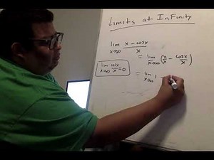 CALCULUS - LIMIT AT INFINITY TRIG FUNCTION LIM X APPROACHES INF (x-cosx)/x