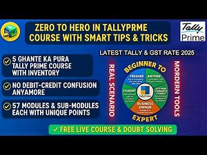 TallyPrime full Course 2025 in 5 Hours | Inventory +Latest GST Rates Sep 2025 | Beginner to Expert