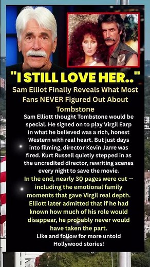 Sam Elliot Finally Reveals What Most Fans NEVER Figured Out About Tombstone#shorts