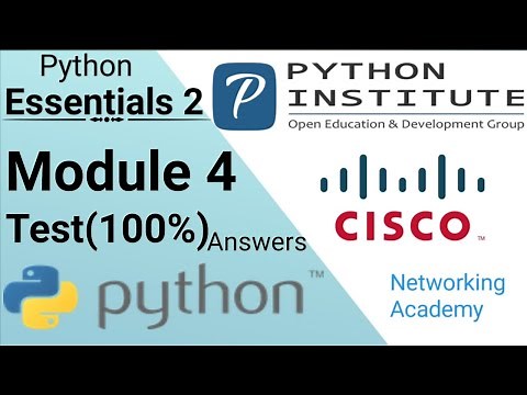 #Python Essentials 2 | MODULE-4 ANSWER | PE2-- Module 4 | python Module 4 test (100%) #CISCO